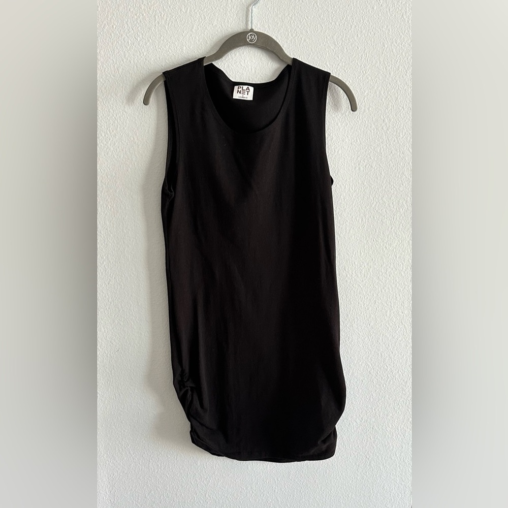 Planet by Laura G  cotton long rushed tank size 1 NEW